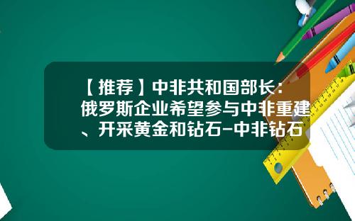 【推荐】中非共和国部长：俄罗斯企业希望参与中非重建、开采黄金和钻石-中非钻石股份有限公司