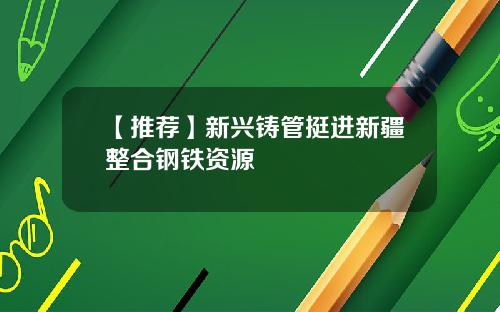 【推荐】新兴铸管挺进新疆整合钢铁资源