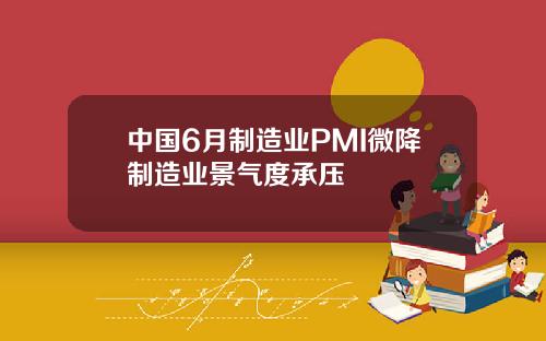中国6月制造业PMI微降制造业景气度承压