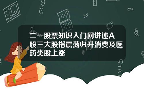二一股票知识入门网讲述A股三大股指震荡归升消费及医药类股上涨