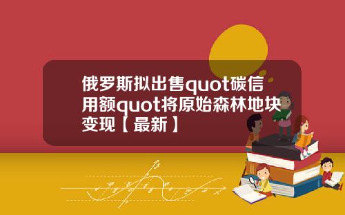 俄罗斯拟出售quot碳信用额quot将原始森林地块变现【最新】