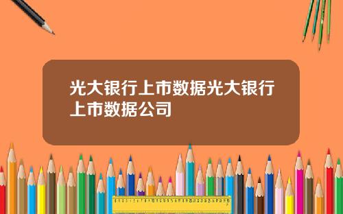 光大银行上市数据光大银行上市数据公司