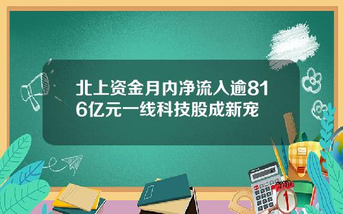 北上资金月内净流入逾816亿元一线科技股成新宠