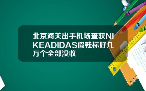 北京海关出手机场查获NIKEADIDAS假鞋标好几万个全部没收