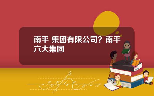 南平 集团有限公司？南平六大集团