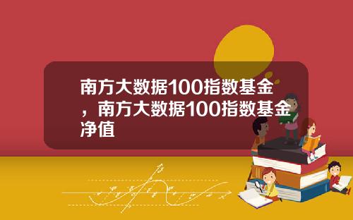 南方大数据100指数基金，南方大数据100指数基金净值
