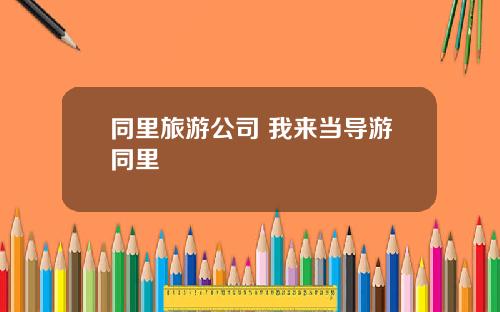 同里旅游公司 我来当导游同里