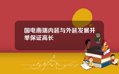 国电南瑞内延与外延发展并举保证高长