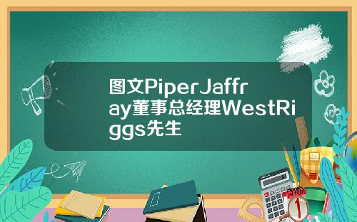 图文PiperJaffray董事总经理WestRiggs先生