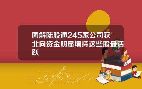 图解陆股通245家公司获北向资金明显增持这些股最活跃