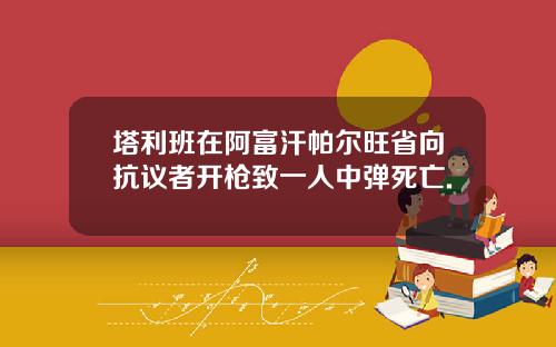 塔利班在阿富汗帕尔旺省向抗议者开枪致一人中弹死亡.