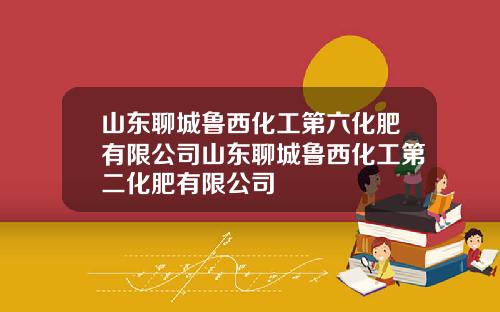 山东聊城鲁西化工第六化肥有限公司山东聊城鲁西化工第二化肥有限公司