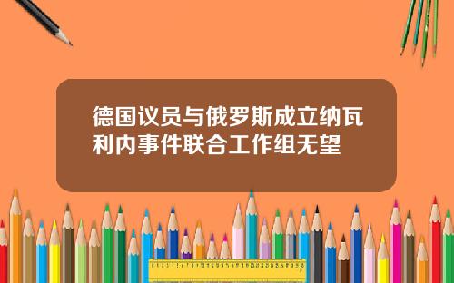 德国议员与俄罗斯成立纳瓦利内事件联合工作组无望