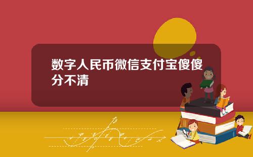 数字人民币微信支付宝傻傻分不清