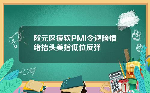 欧元区疲软PMI令避险情绪抬头美指低位反弹