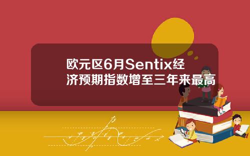 欧元区6月Sentix经济预期指数增至三年来最高