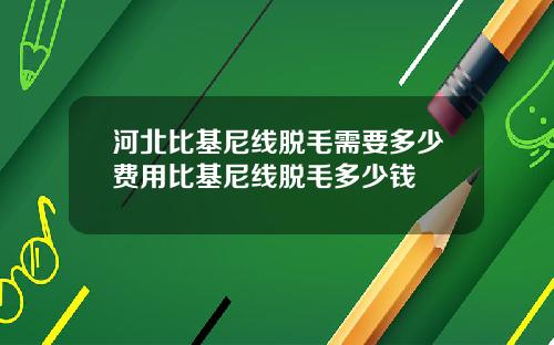 河北比基尼线脱毛需要多少费用比基尼线脱毛多少钱