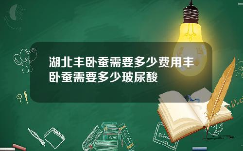 湖北丰卧蚕需要多少费用丰卧蚕需要多少玻尿酸