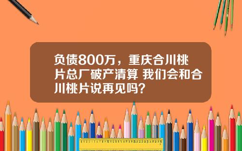 负债800万，重庆合川桃片总厂破产清算 我们会和合川桃片说再见吗？