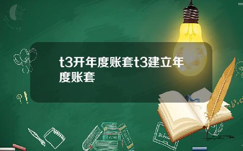 t3开年度账套t3建立年度账套