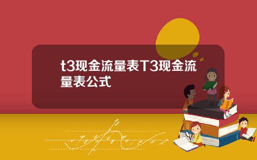 t3现金流量表T3现金流量表公式