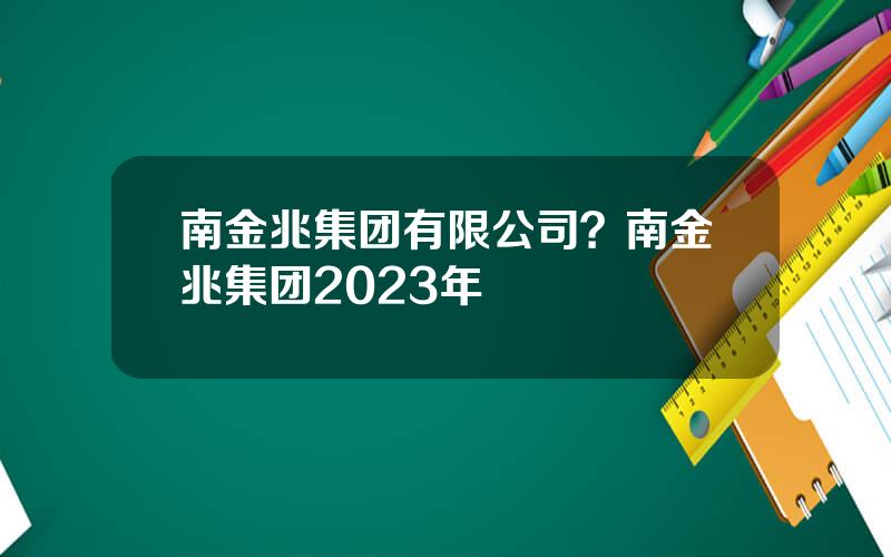 南金兆集团有限公司？南金兆集团2023年