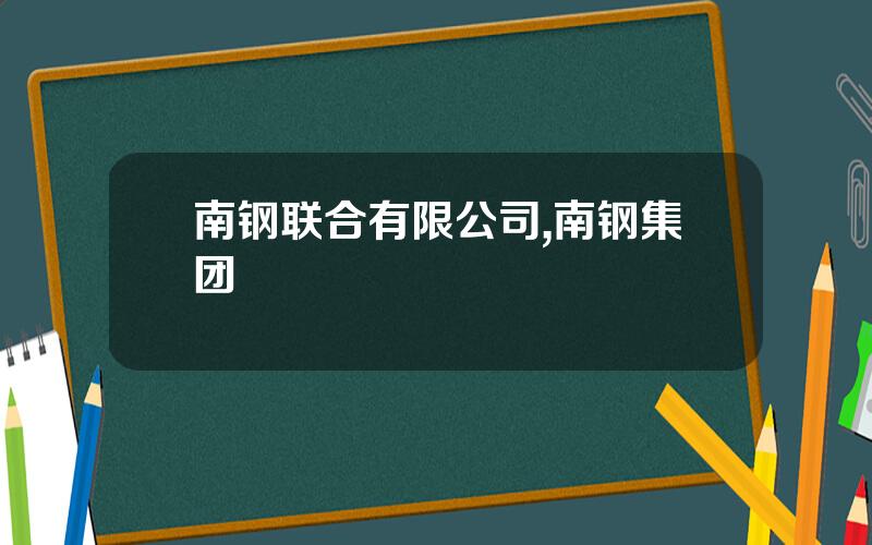 南钢联合有限公司,南钢集团
