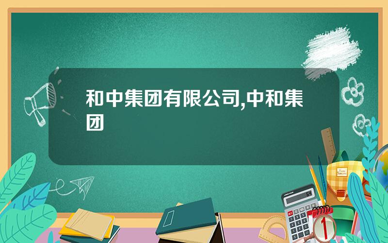 和中集团有限公司,中和集团